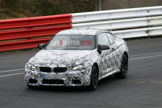 BMW M4 Coupe at the Nurburgring spy photos