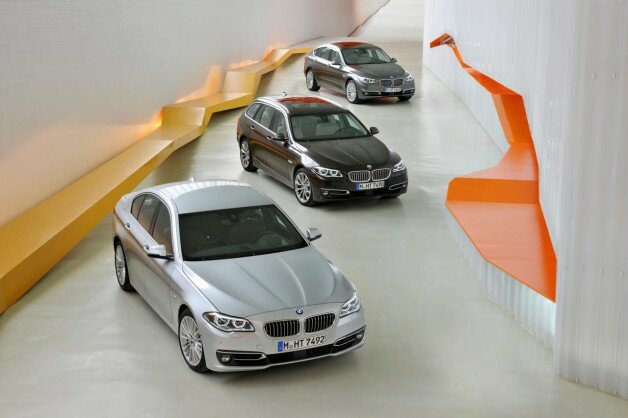 2014 BMW 5-Series facelift lineup photos