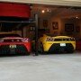 Ferrari and Porsche at Garage Photos