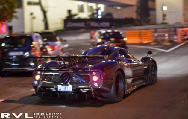 Lewis Hamilton - Pagani Zonda in Monaco photos