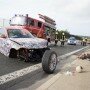 BMW 2-Series Coupe accident on autobahn photos