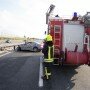 BMW 2-Series Coupe accident on autobahn photos