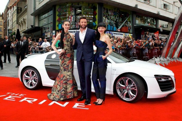 Hugh Jackman and the Audi R8 V10 Photos