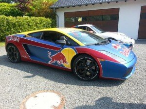 Lamborghini Gallardo Red Bull wrap by Cam Shaft Photos