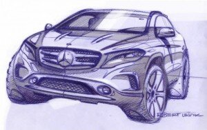 2014 Mercedes-Benz GLA sketch [