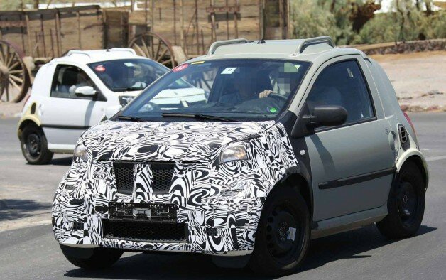 2014 Smart ForTwo mule spy photo