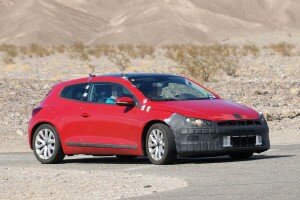 2014 Volkswagen Scirocco facelift spy photo